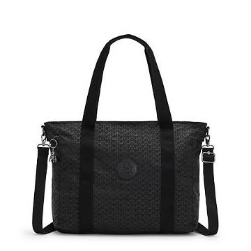 Bolso Tote Kipling Asseni Classic Printed Negros | MX 1460ZU